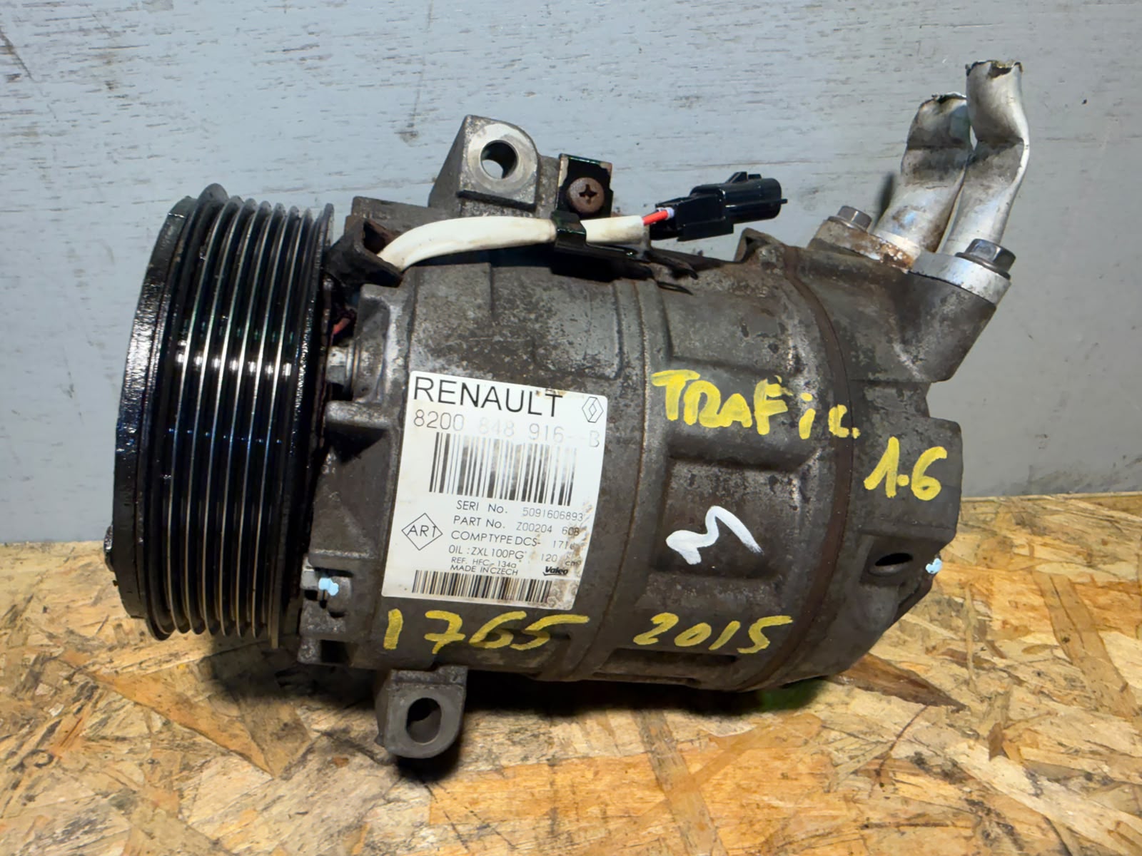Compressor de Ar Condicionado (A/C) – Renault Trafic III 2014»2020 – Ref. 8200848916