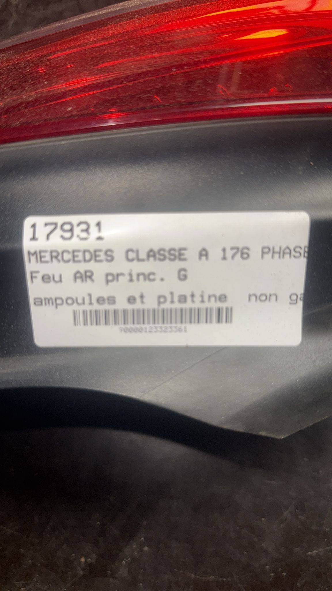 Farolim Traseiro Esquerdo LED – Mercedes Classe A (W176)
